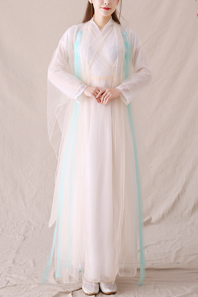 Pink Fairy Hanfu Gown with Ancient Style