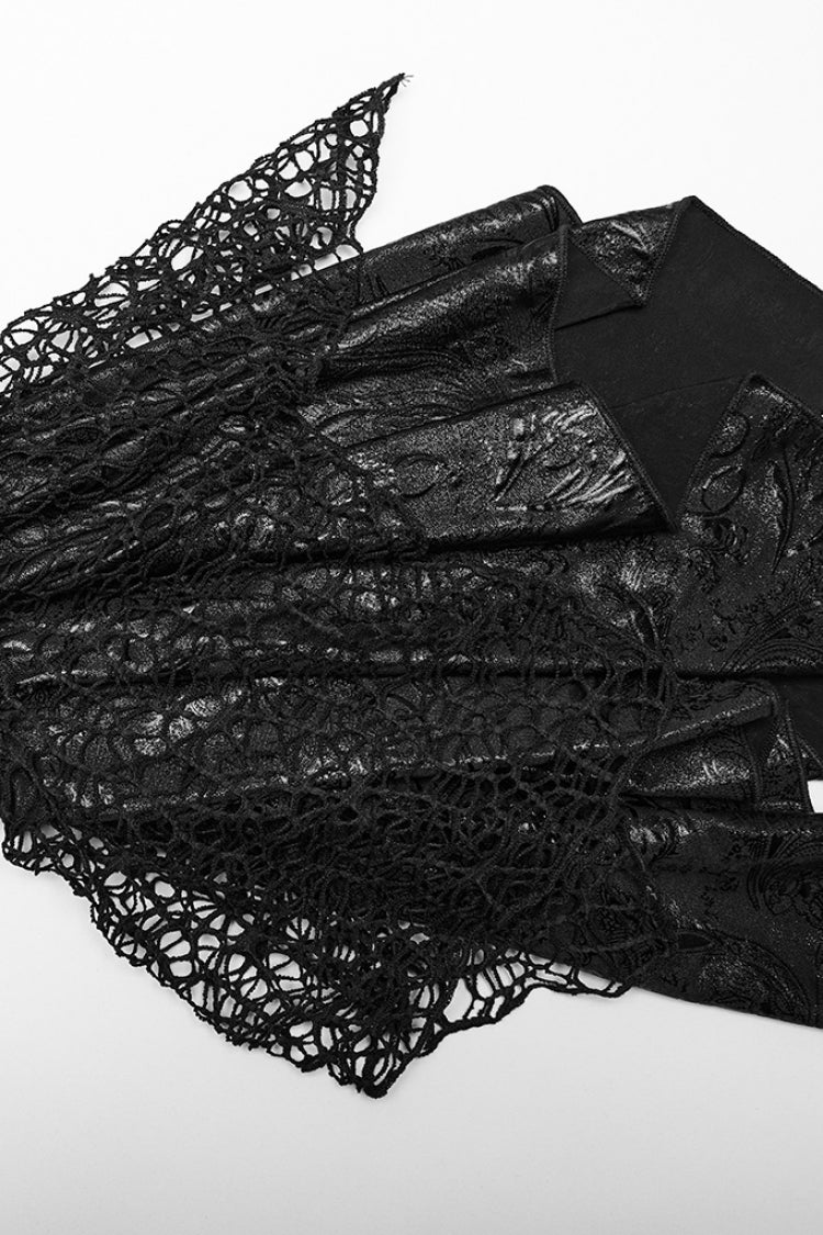 Gothic Dress with Cheongsam Collar Fishtail Hollow Design