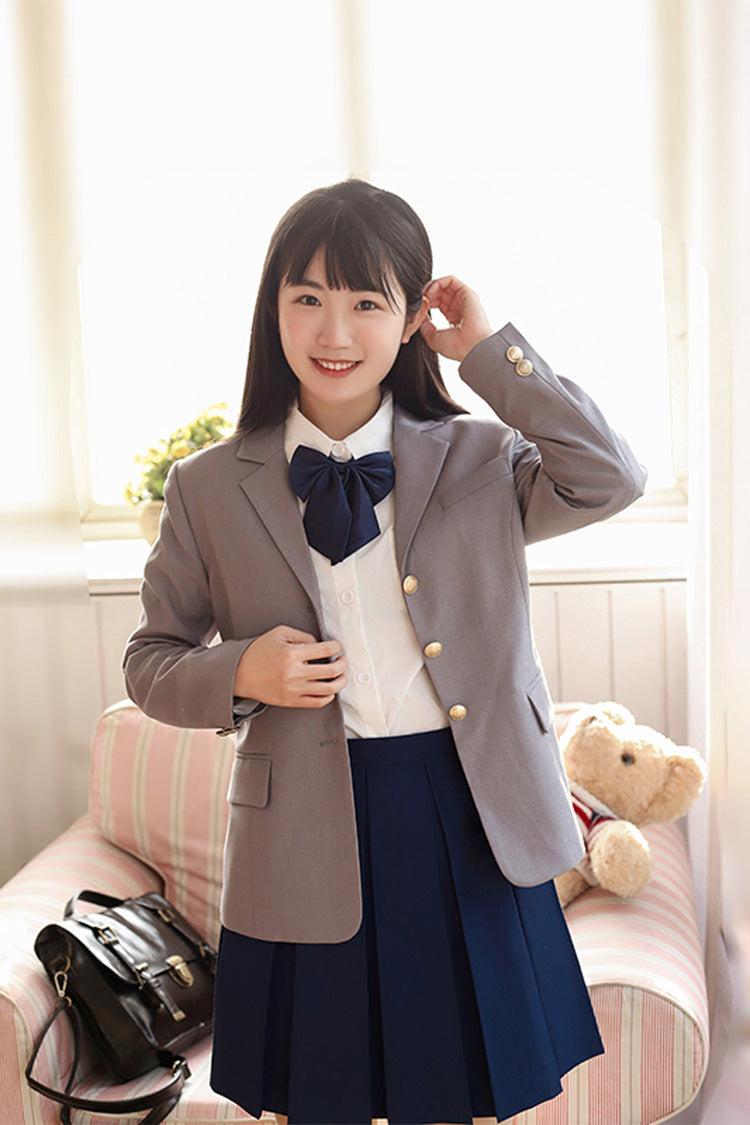 College Style School Coat - Elegant Japanese Outerwear