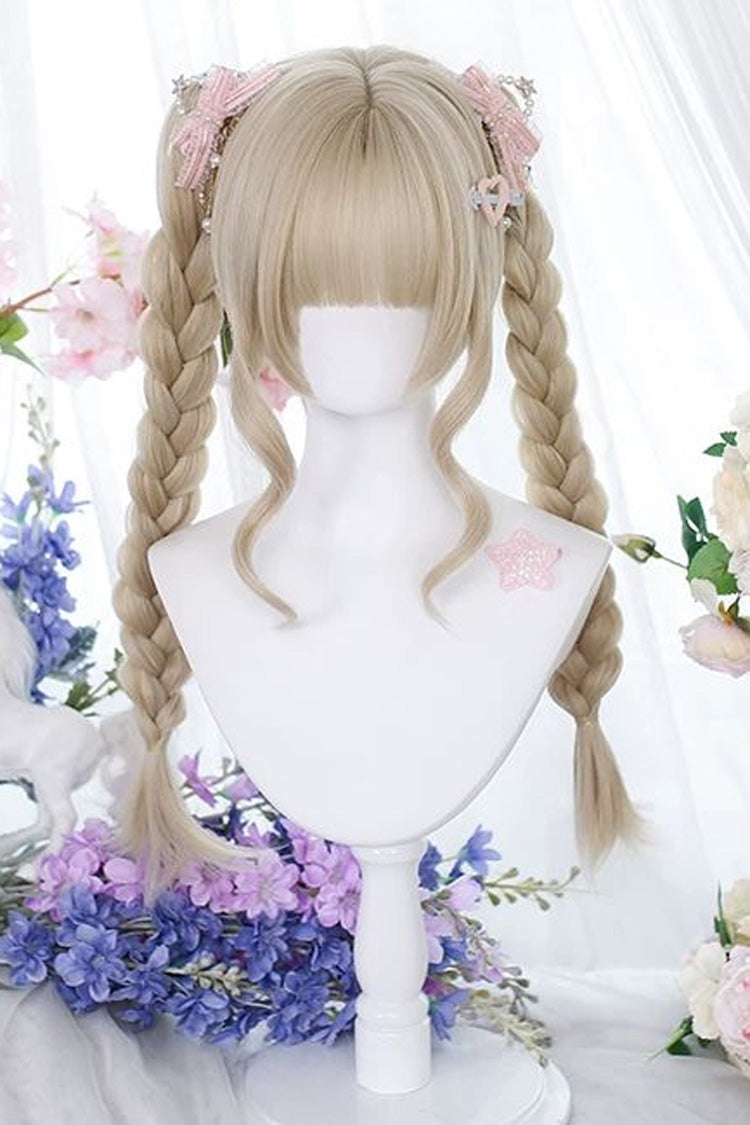 Twin Tails Wig Set - Hime Cut Lolita Style