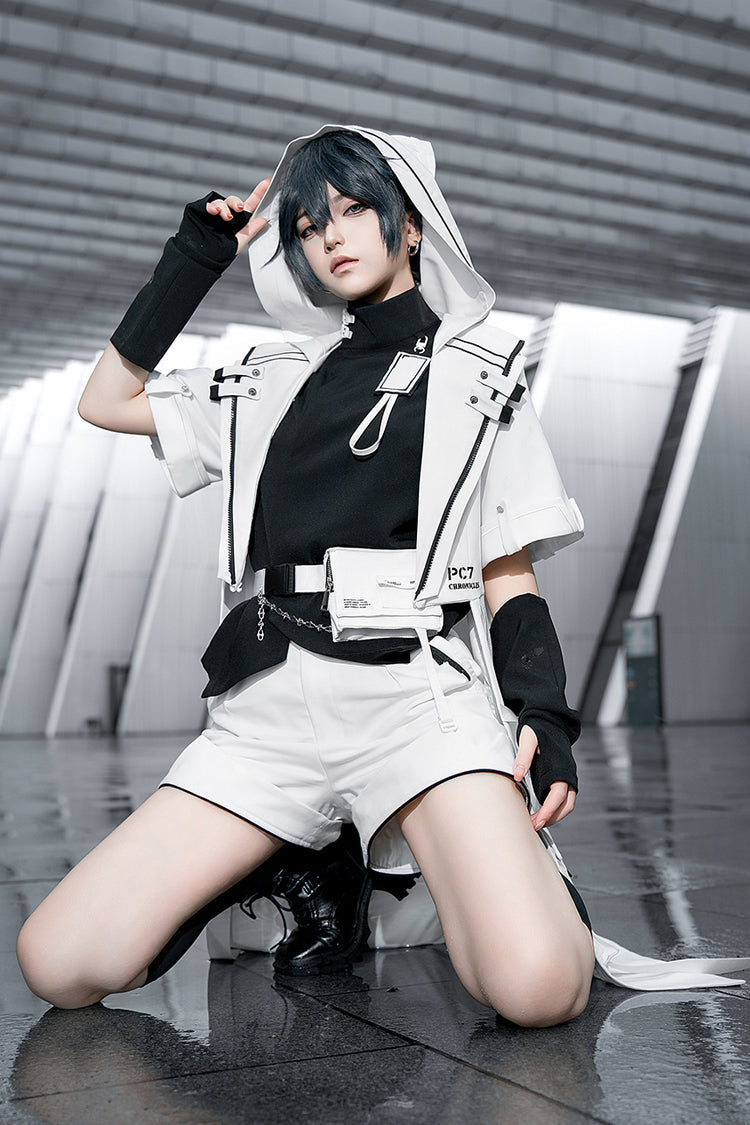 Ivory Cat Ear Prince Coat with Ouji Fashion Style - White Cat