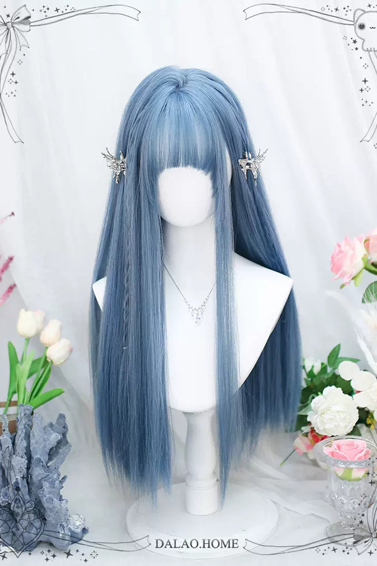 Azure Straight Long Sweet Lolita Wig