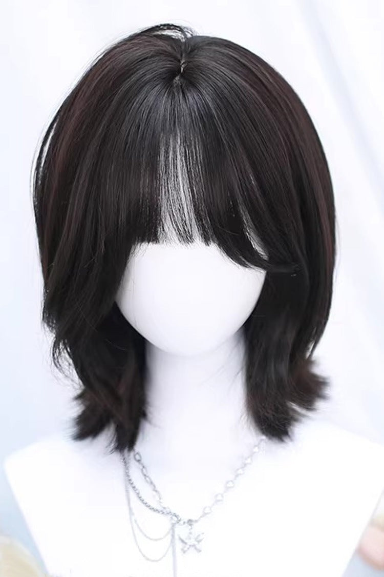 Sweet Lolita Short Wig with Air Bangs