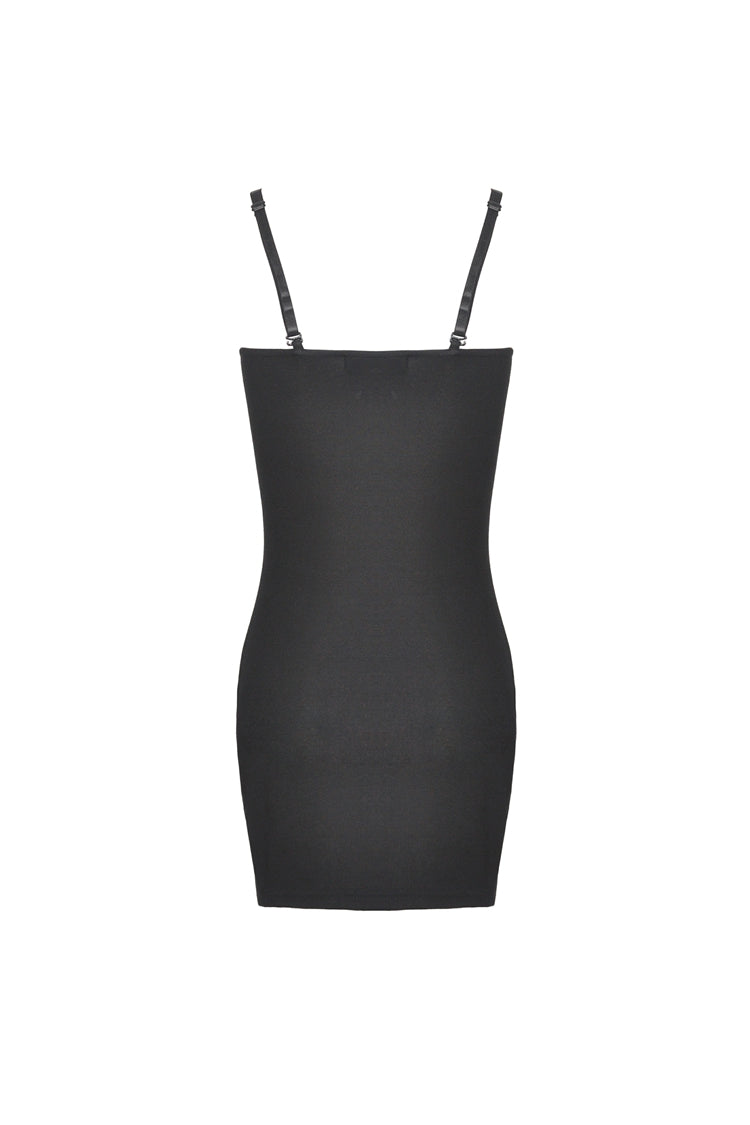 Black Lace Slim-Fit Daily Bodycon Dress