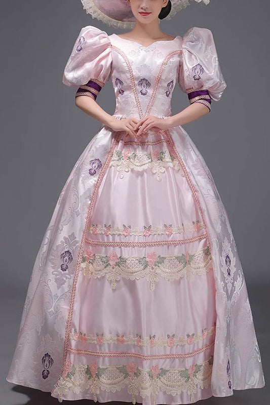 Pink Embroidered Cardigan Victorian Dress - Sweet Vintage Princess