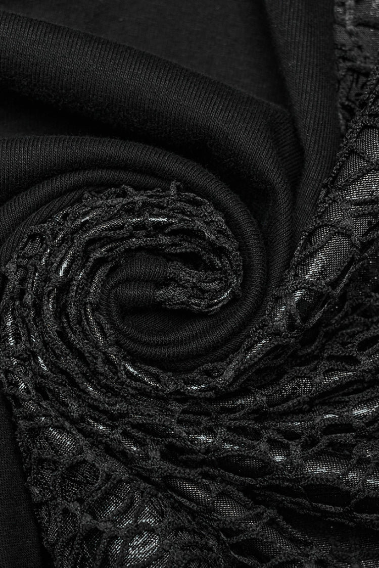 Gothic Dress with Cheongsam Collar Fishtail Hollow Design
