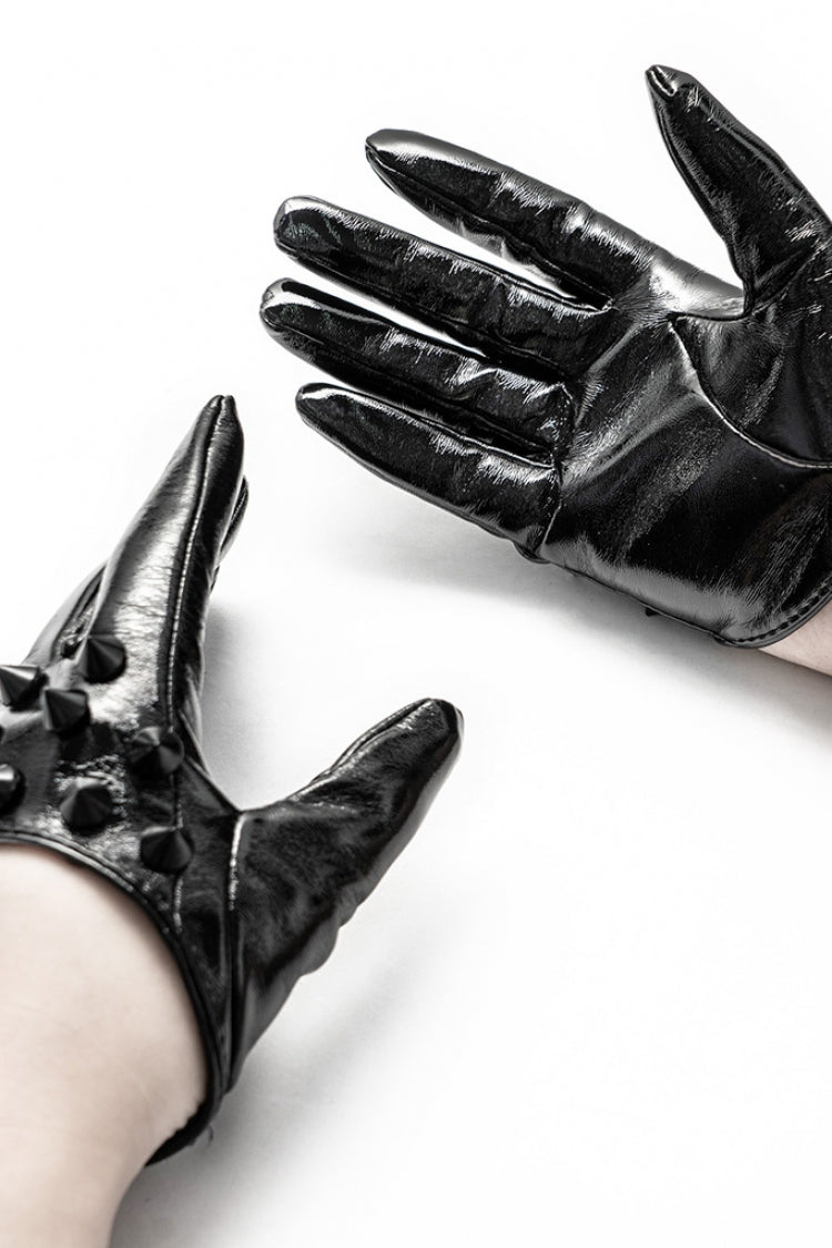 Eclipse Steampunk Gloves with Riveted Leather Fingers