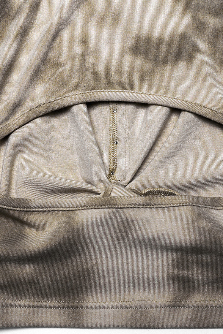 Punk Tank Top with Cutout and Hood