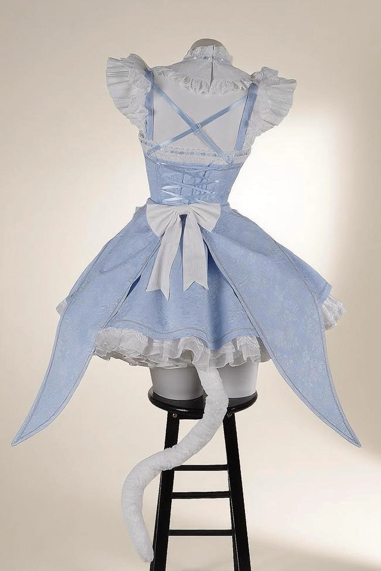 Ram Rem Sweet Japanese Lolita JSK Dress Set with Bowknot