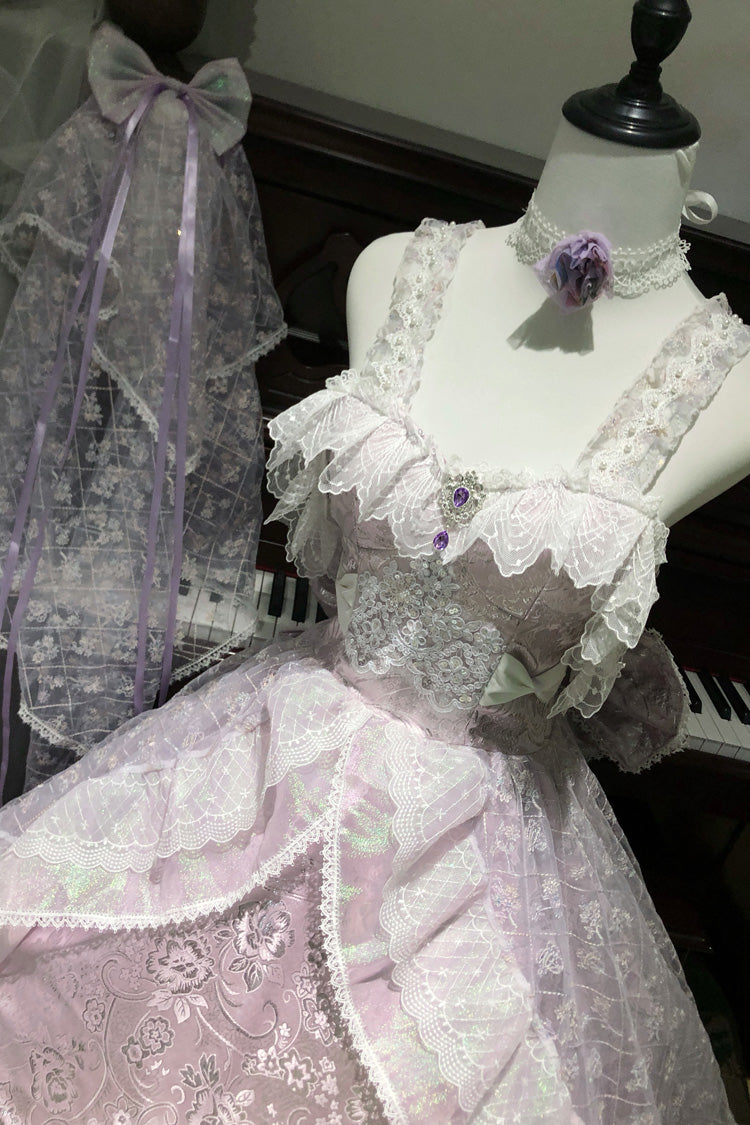 Embroidered Ruffled Hanayome Plus Size Lolita Dress Set