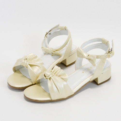Classic Lolita Sandals with Bowknot, Elegant Design