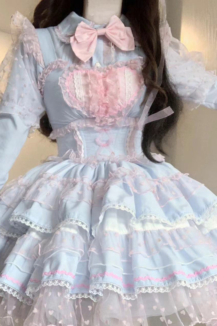 Dopamine Multilayer Lace Sweet Lolita Jumper Dress in 5 Hues
