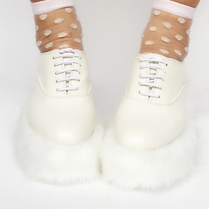 Elegant Made SP167987 Fur Custom Shoes Fluffy