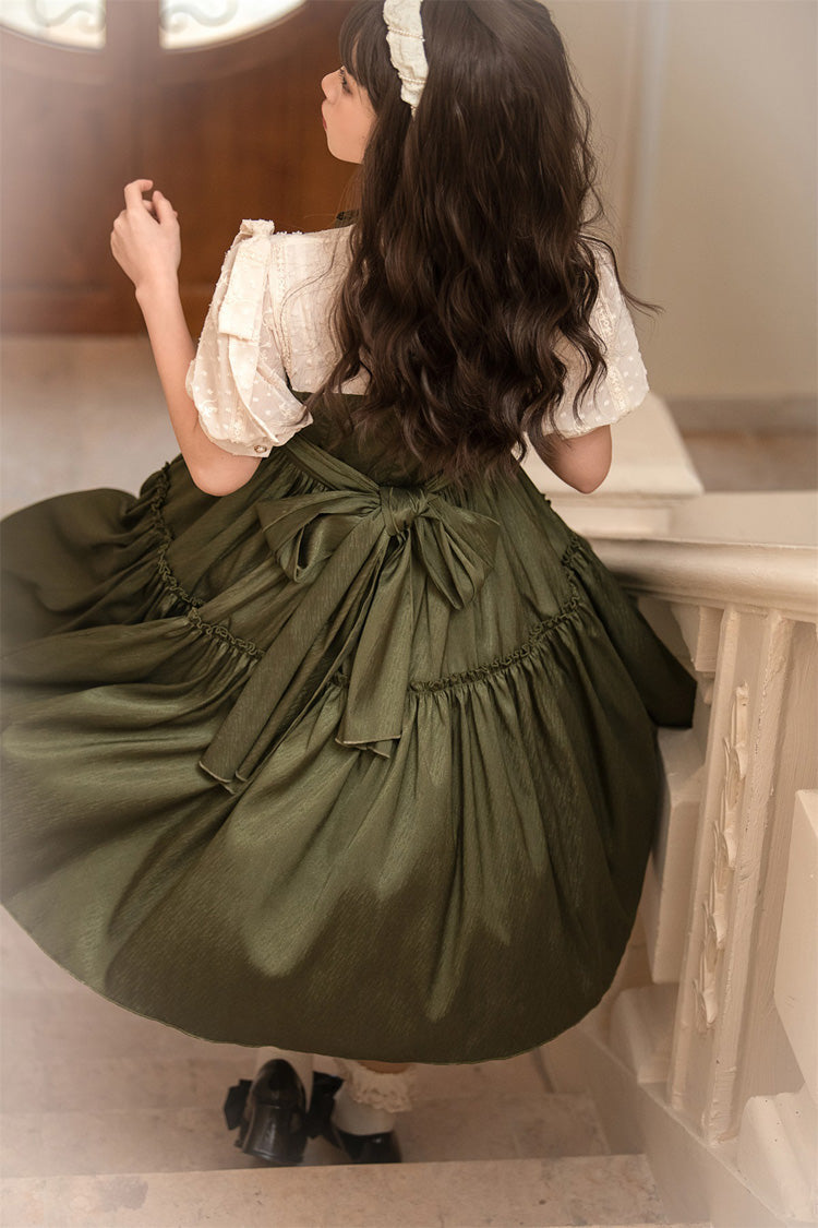 Emerald Noble Retro Country Poetry Classic Lolita Gown
