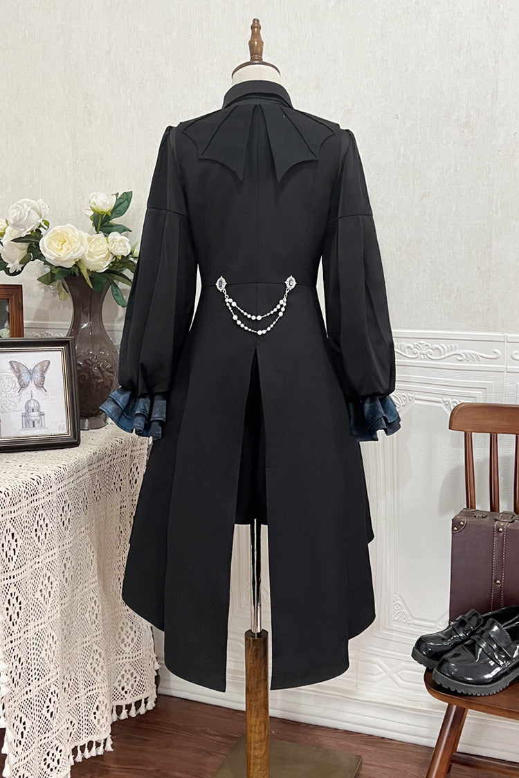 Ebony Long-Sleeve Gothic Ouji 4-Piece Ensemble - Deep Music