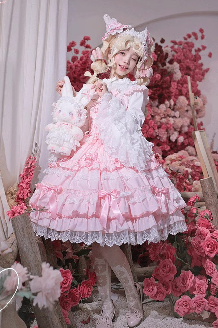 Princess Ballet JSK Dress - Multi-Layer Bow Lace