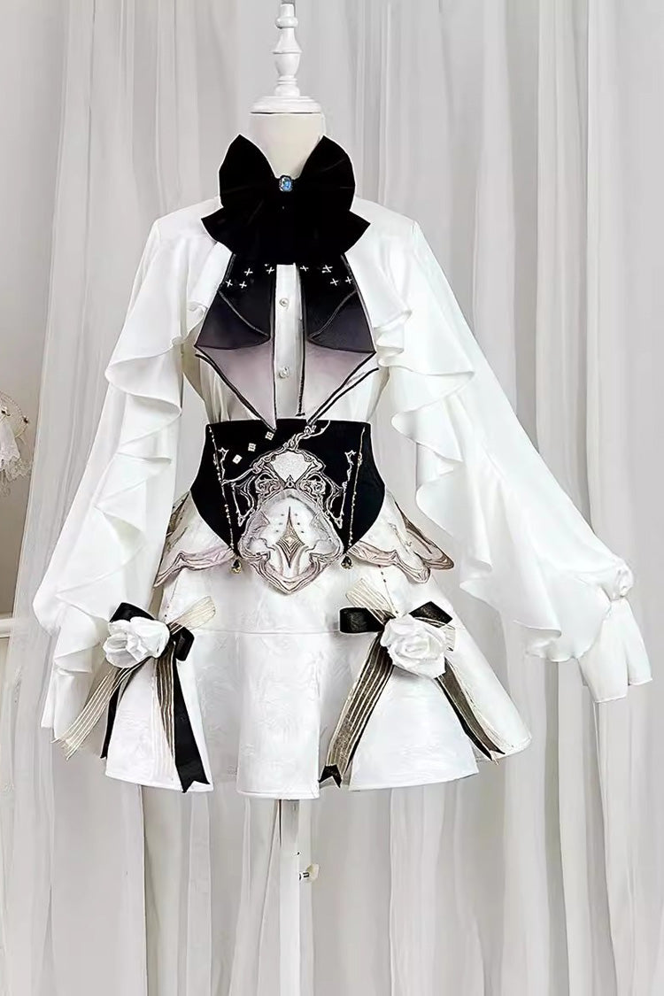 Ivory Palace Style Fishtail Skirt with Ruffles - Star Gate