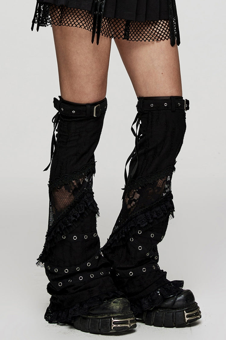 Lace Decorated Gothic Leg Coverings for Women