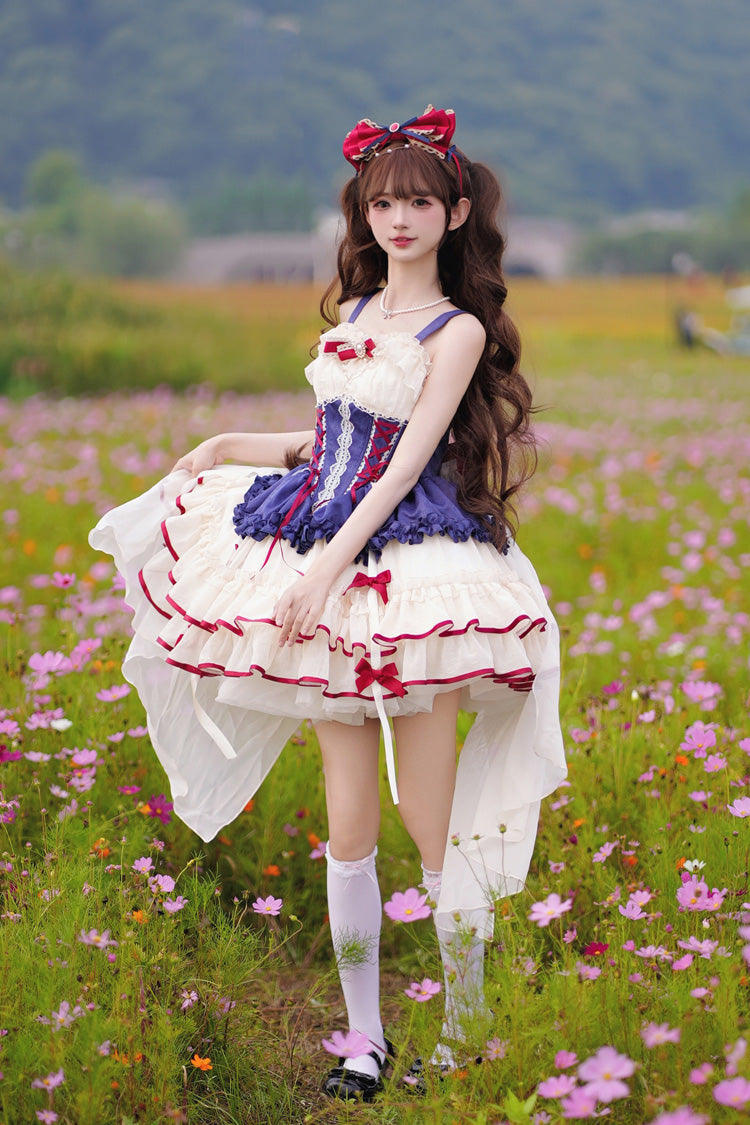 Blue Ballet JSK Dress with Snow White Print and Bow