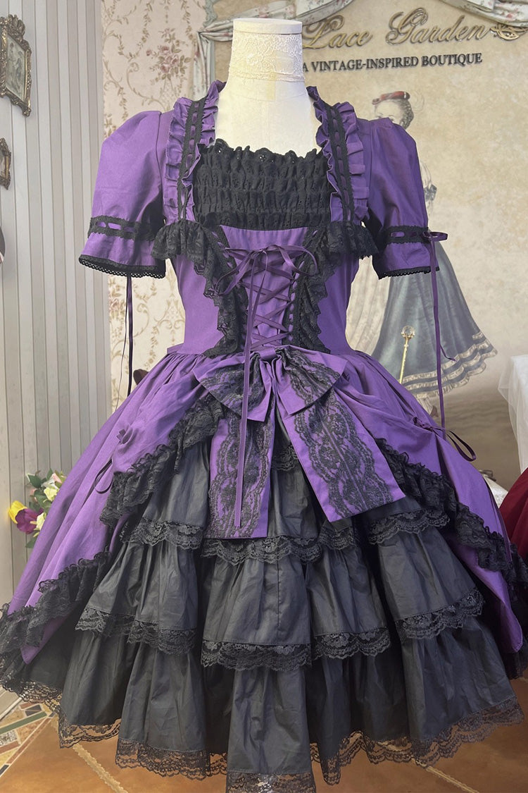 Sweet Lolita Dress with Multi-Layered Ruffle Cardigan - Miss Rella, 9 Colors