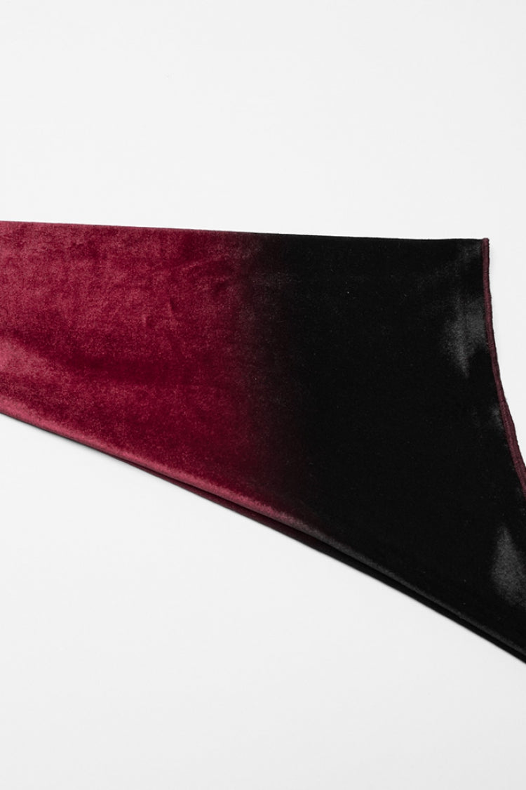 Scarlet Gradient Irregular Gothic Blouse