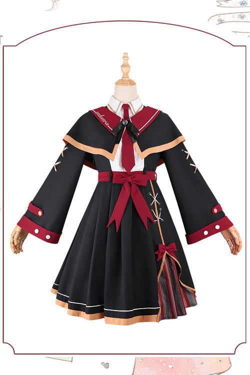 Onyx OP Dress - Magic High Waist Sweet Lolita with Cloak
