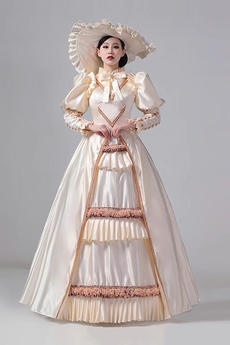Ruffled Cardigan Classic Victorian Gown - Princess Vintage