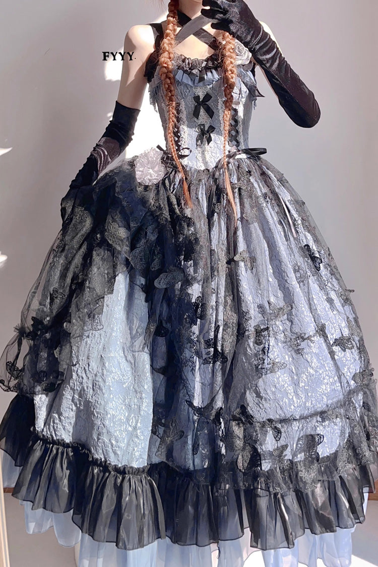 Medea Kiss Halloween Witch Ruffled Bowknot Gothic Jsk Dress