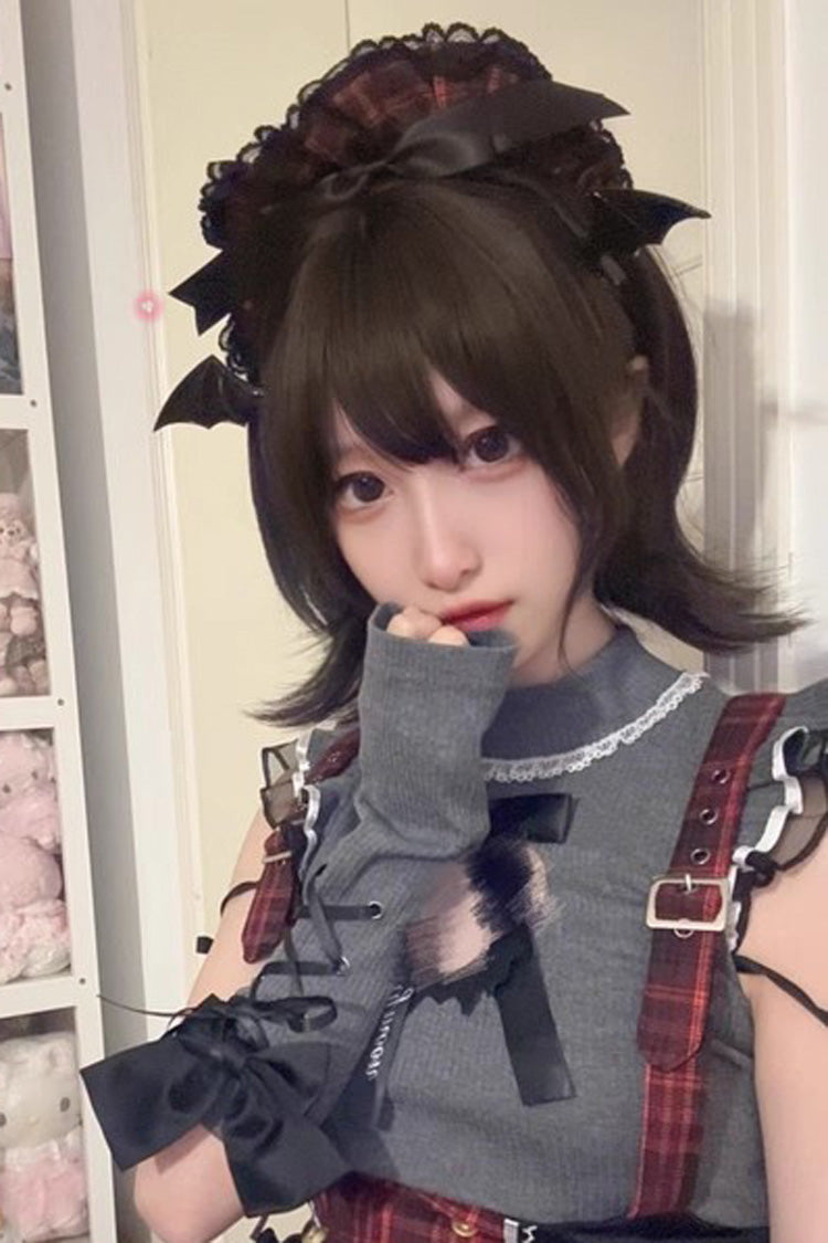 Sweet Lolita Short Wig with Air Bangs