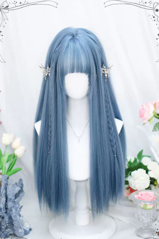 Azure Straight Long Sweet Lolita Wig
