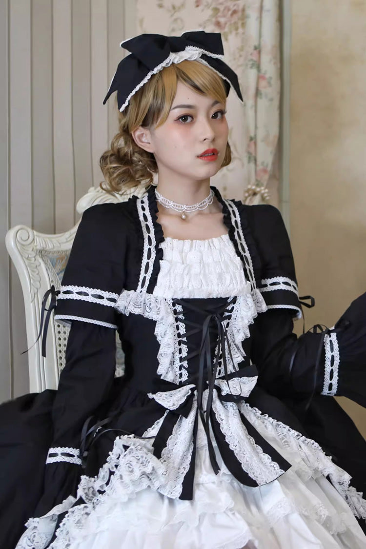 Sweet Lolita Dress with Multi-Layered Ruffle Cardigan - Miss Rella, 9 Colors