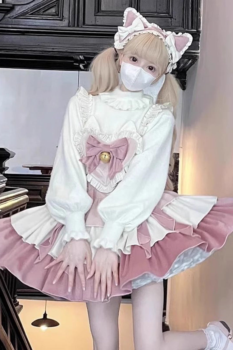 Blush Gradient Ruffle Bow Princess Lolita Dress