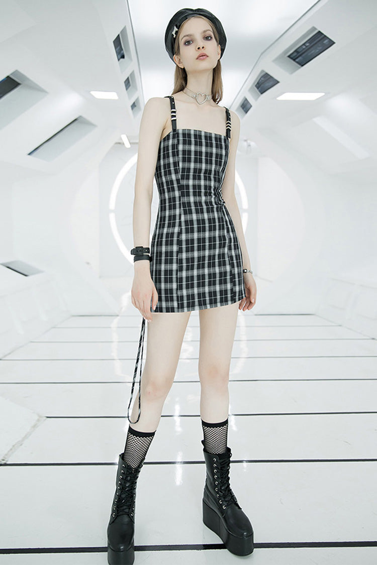 Cute High Waist Steam Punk Strap Dress