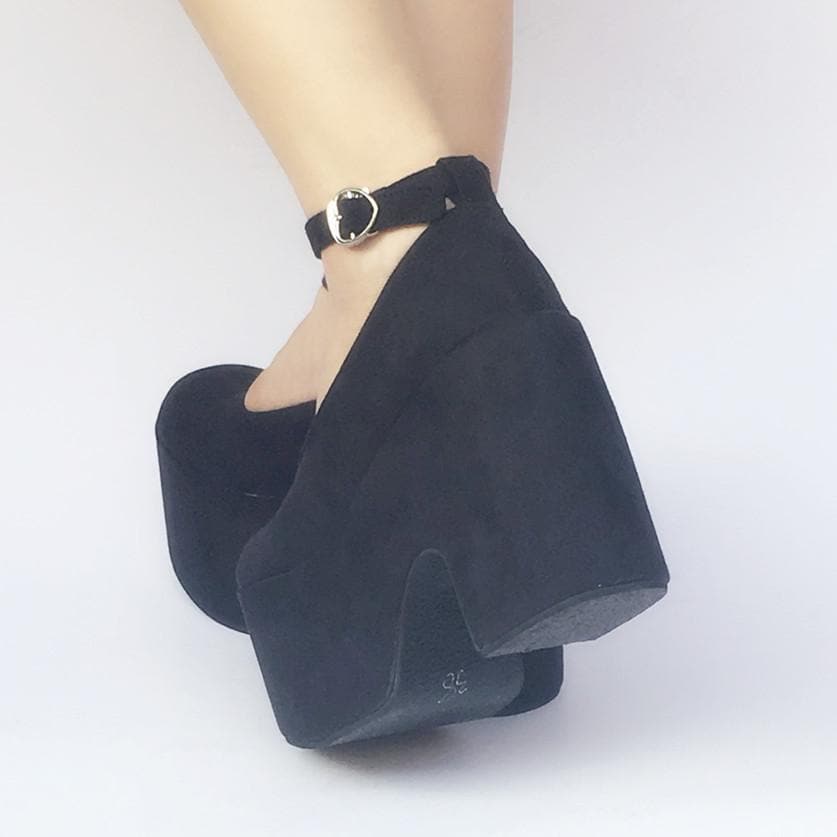 SP168133 Custom Shoes Platform High Heels Made Simple Black