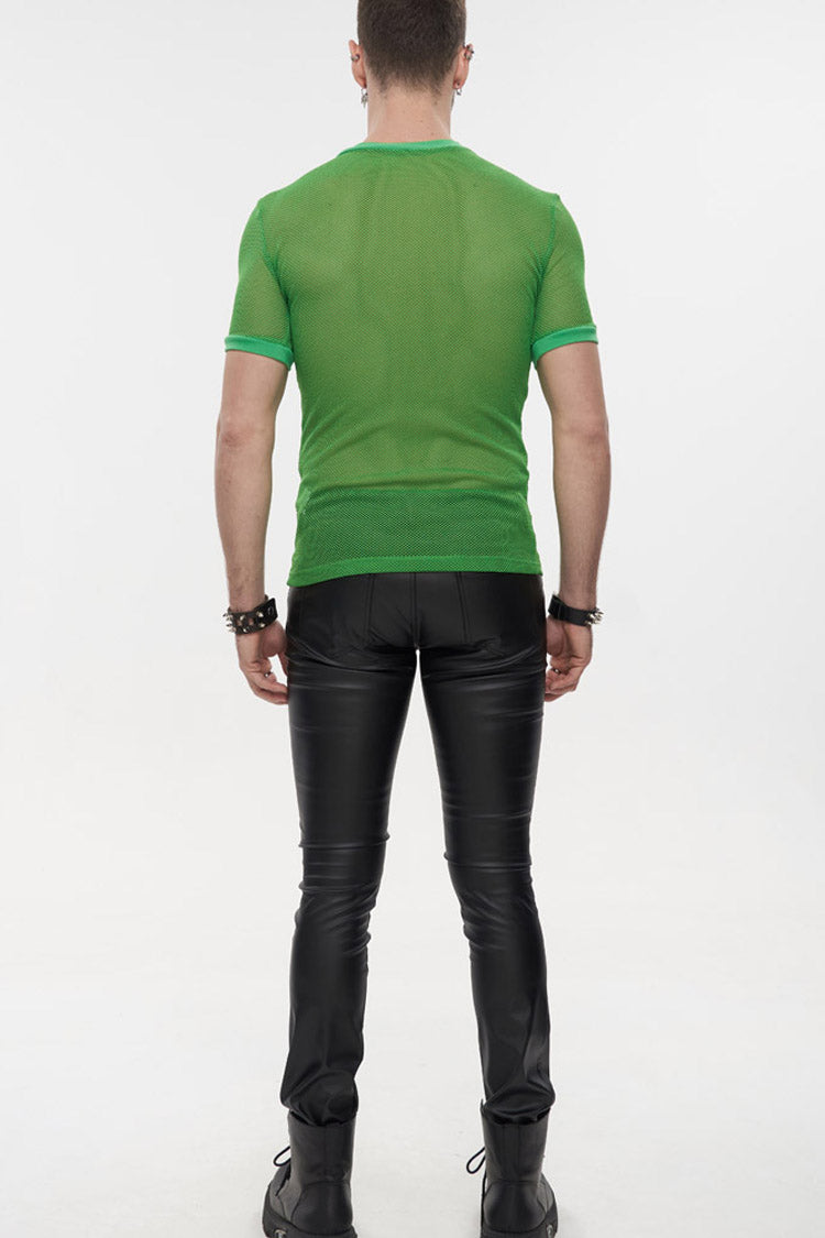 Emerald Gothic Diamond Mesh Stretch Short Tee