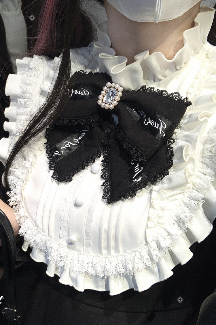 Rose Princess Off-Shoulder Gothic Jirai Kei Dress with Ruffle Bow