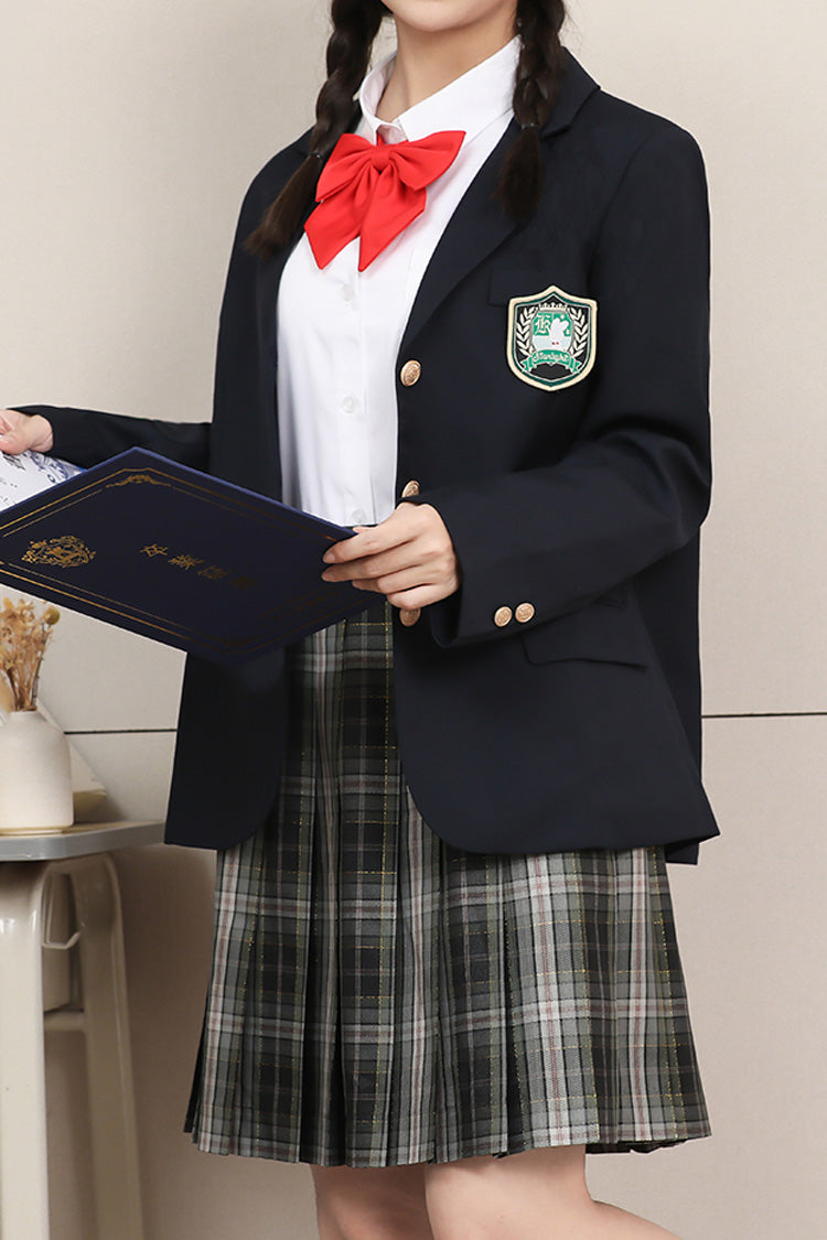 College Style School Coat - Elegant Japanese Outerwear