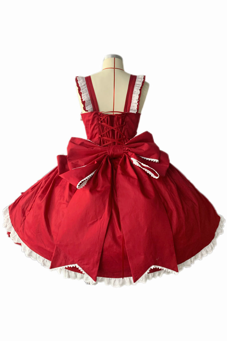 Triple-Layered Ruffle Cardigan Bowknot Lace Sweet Plus Size Jsk Dress - Grisha