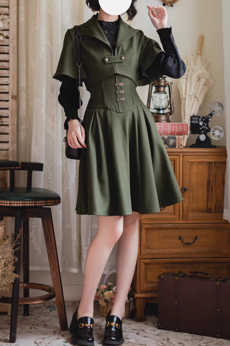Halterneck Ruffled Fishbone Dress