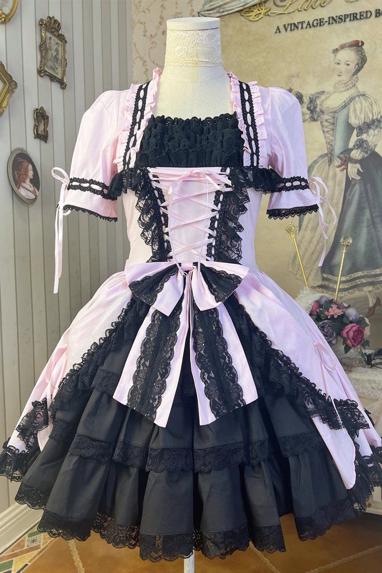 Sweet Lolita Dress with Multi-Layered Ruffle Cardigan - Miss Rella, 9 Colors