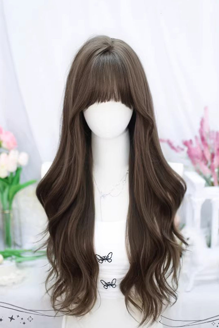 Air Bangs Curly Wig - Long Lolita Hair