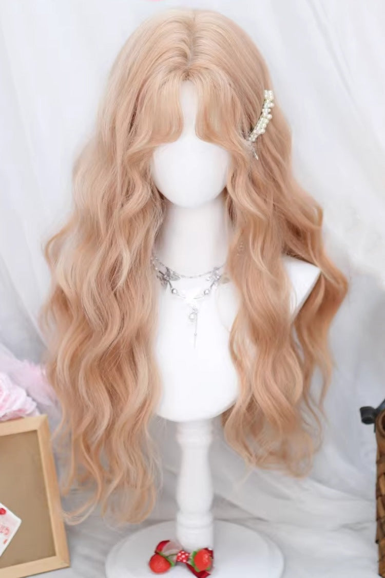 Doll-Style Center-Part Long Loose Wave Wig in Two Shades