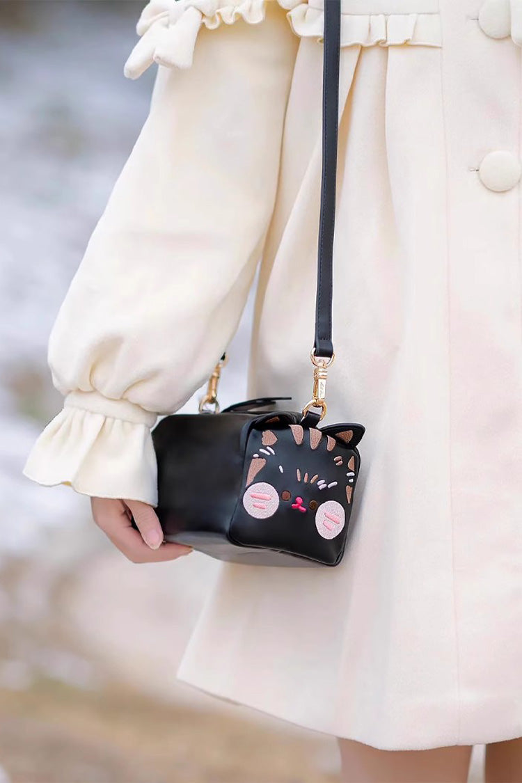Adorable Toast Cat Themed Lolita Shoulder Bag in Three Hues