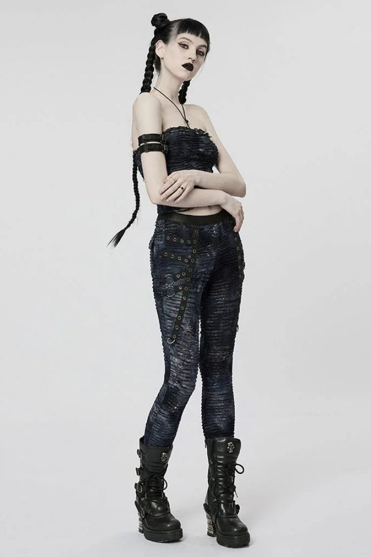 Sleeveless Halterneck Ripped Gothic Corset