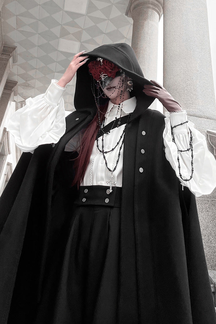 Midnight Bow Vintage Prince Blouse Pants Cloak Set - Code 003