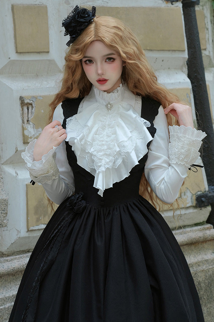Classic Gothic Lolita JSK Dress with Night Traveler and Support