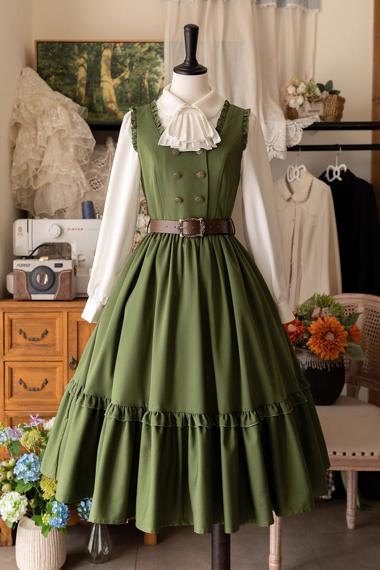 Small Estate Vintage Elegant Lolita Dress with Ruffle Details