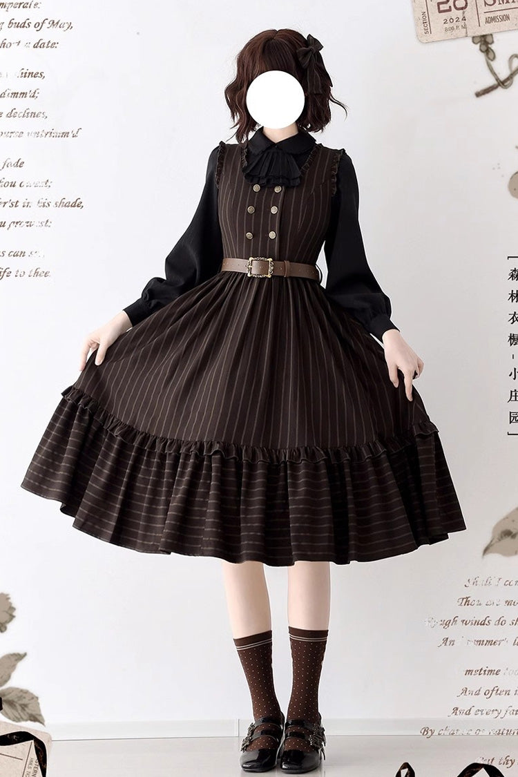 Small Estate Vintage Elegant Lolita Dress with Ruffle Details