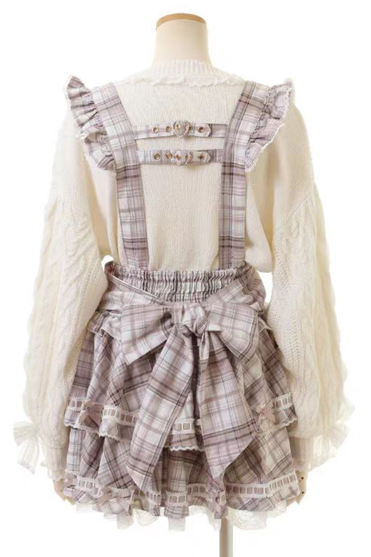 Graceful High-Rise Triple-Layered Printed Ruffle Lace-Up Strap Dress in Three Shades