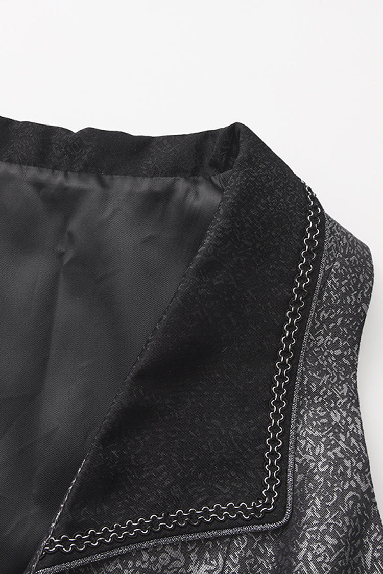 Elegant Prince Lace Slim Sleeveless Gothic Coat